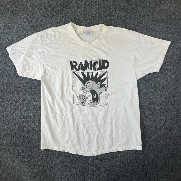 2001 Rancid Band Tee Punk Rock Shirt Lars Frederiksen Signed‎ Machete L READ - Picture 2 of 16